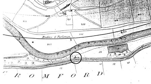 Map showing location of hired pump